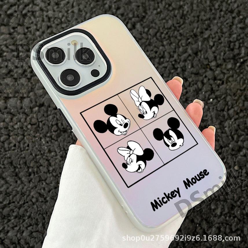 Aurora White Hard Case for iPhone 15 Pro, 14/13, 12, 11XsMax, XR/X.