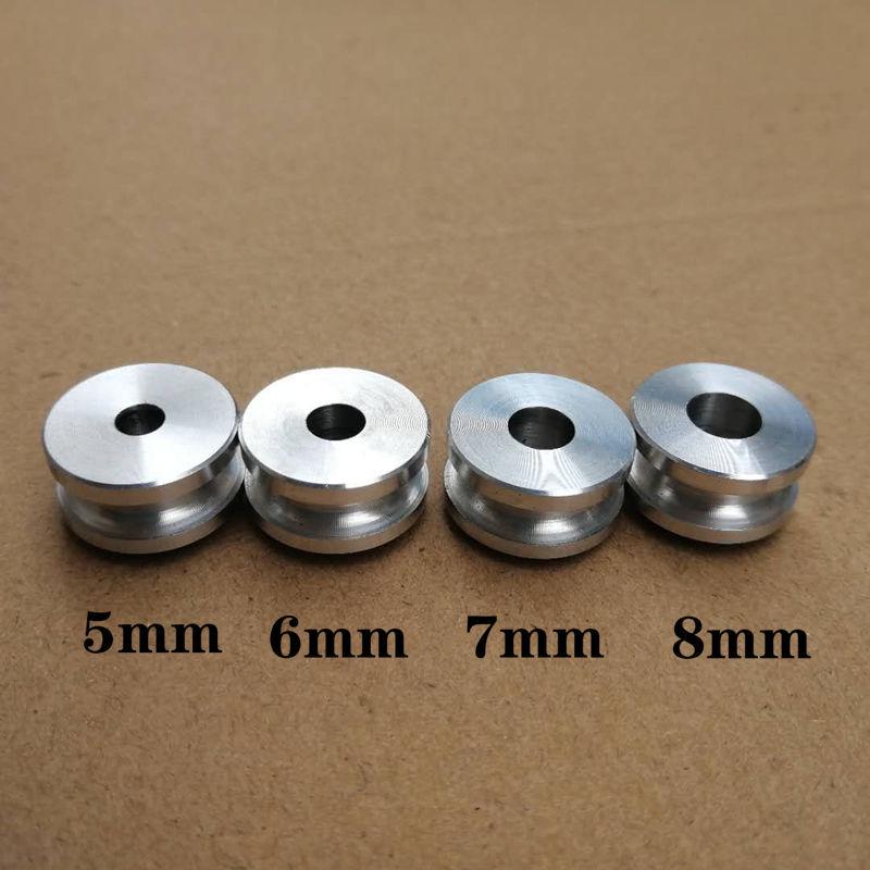 Aluminum Alloy Single Groove Pulley for Lathe Non-Powered Spindle Wheel Motor Model (PU Round U Groove Pulley)