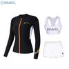 Womens UV Protection Rash Guard Set Long Sleeve Top Pants Swimming Snorkeling Diving Surfing