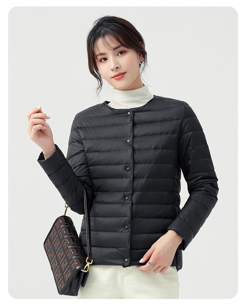 Women's Slim Fit Lightweight Down Jacket - Warm, Casual, Outdoor Windbreaker