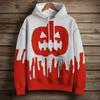 Women's Fashion Long Sleeve Pullover Halloween Print Hooded Pocket Sweatshirt