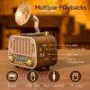 Retro Multi-Band Gramophone-Style Bluetooth Speaker with FM/AM/SW Radio.
