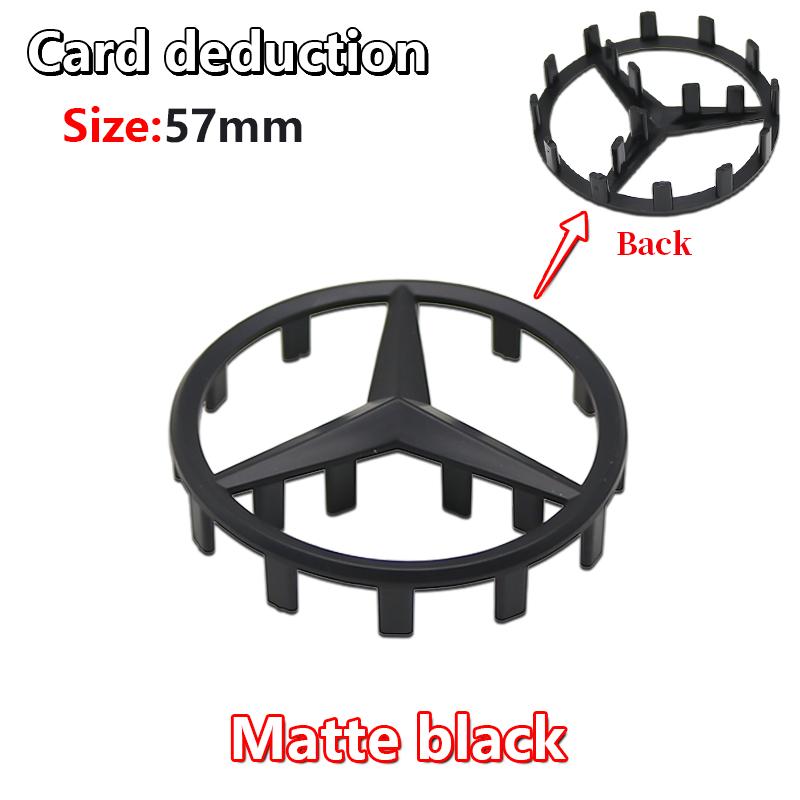 52mm 57mm Pins Sticker Car Steering Wheel Emblem Badge For Mercedes Benz C E S Class CLA CLS W212 W205 W204 Styling Accessories FK1