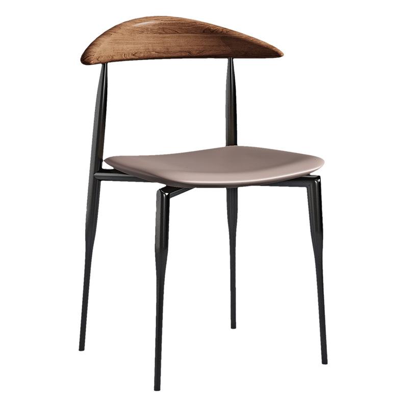 Nordic Metal Dining Chair Simple Endorsement Table and Chair Italian Retro Leisure Restaurant Chair