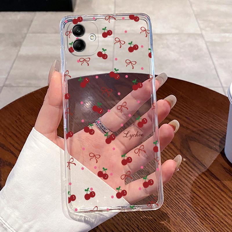 For Samsung Galaxy A04e A04 Case For Samsung A05 Coque Samsung A07 4G Capa Clear Silicon Soft TPU Back Cover Cute Cat Phone Case