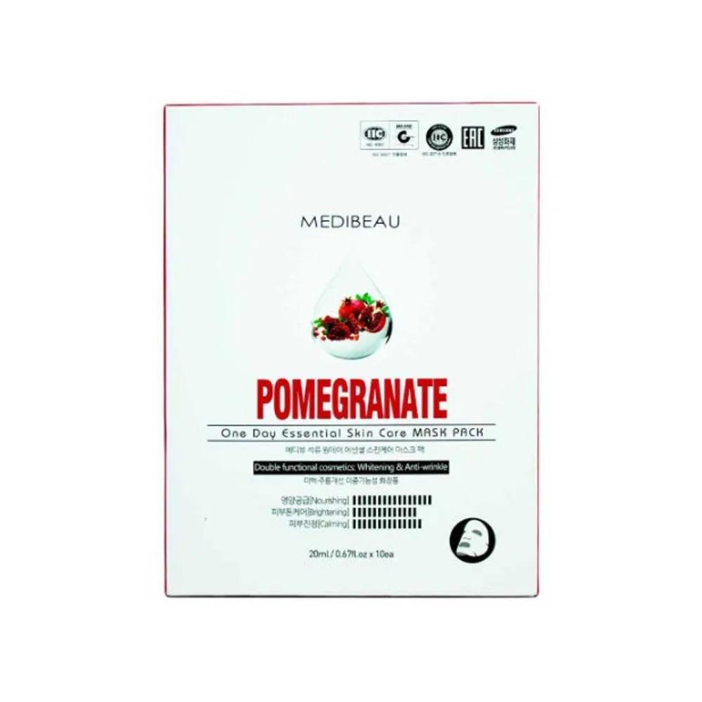 MEDIBEAU One Day Essential Skincare Mask Pack 20ml - Pomegranate (10 Sheets)