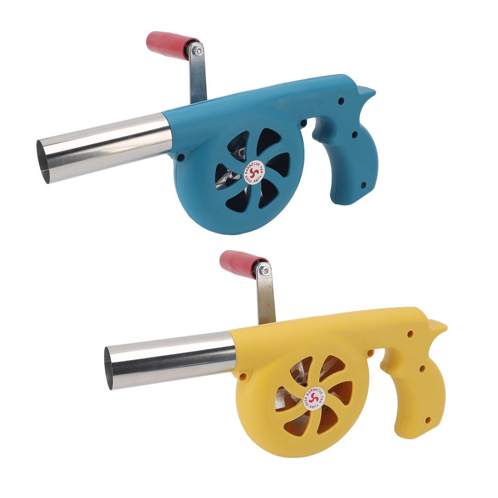 Hand Crank BBQ Fan Increase Firepower Portable Barbecue  Blower for Outdoor Camping Barbecuing