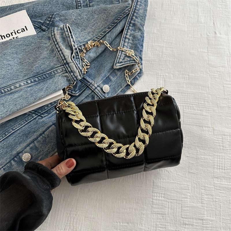 Trendy Large Capacity Shoulder Bag Fashionable Casual Design Crossbody Bag чёрный