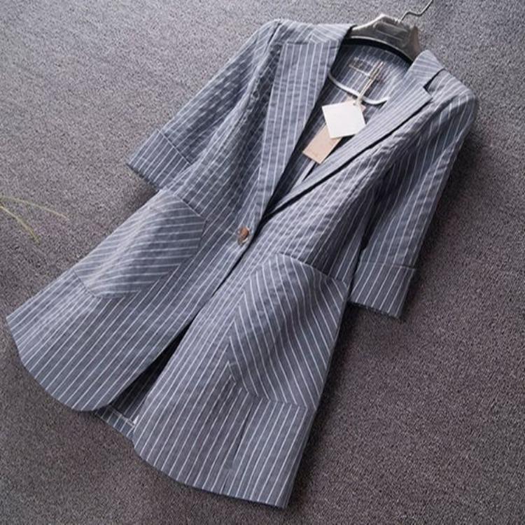 

Весна Осень Элегантный Блейзер Женский Шикарное Тонкое Твидовое Пальто Лето Уличная Мода Куртка 4XL серый