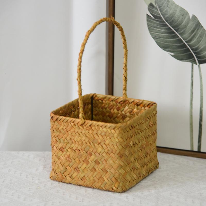 

Корзина для цветов ручной работы, плетеная корзина для цветов, ручная, корзина для цветов, магазин цветов, DIY, упаковка для цветочной композиции, реквизит для фотосъемки, хранение