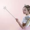 Pentagram Fairy Stick Makeup Prop Stick Star Wand Silver Fairy Wands Star  For Little Princesses, Fairies, Dancers