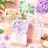 Portable Bloomy Flower Wooden Desk Calendar Cartoon Desktop Calendar  Desktop Decoration