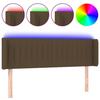 VidaXL LED Headboard Bedroom Furniture Double Bed Accessory Head of Bed Frame Interior Dark Brown 3123475