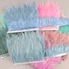 10Meters Hackle Feather Trim Rooster Neck Feather Ribbon Pheasant Feathers Fringe for Crafts Accessories Sewing Decoration