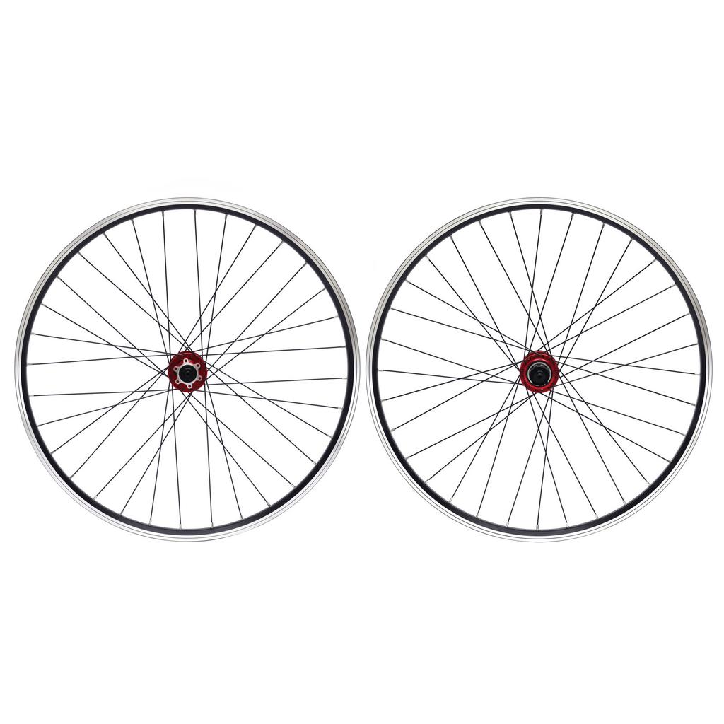 Mountain Bike Wheelset 69.9cm/27.5Inch, Aluminum Alloy Rim Disc Brake MTB Wheelset, Quick Release Front Rear Wheels Black Bike