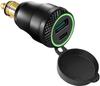 Motorcycle QC3.0 USB Type C Fast Charger Green LED for BMW Plug Socket Hella DIN