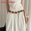 Ethnic Bohemian Waist Rope With Auto Lock Buckle For Daily Accessories