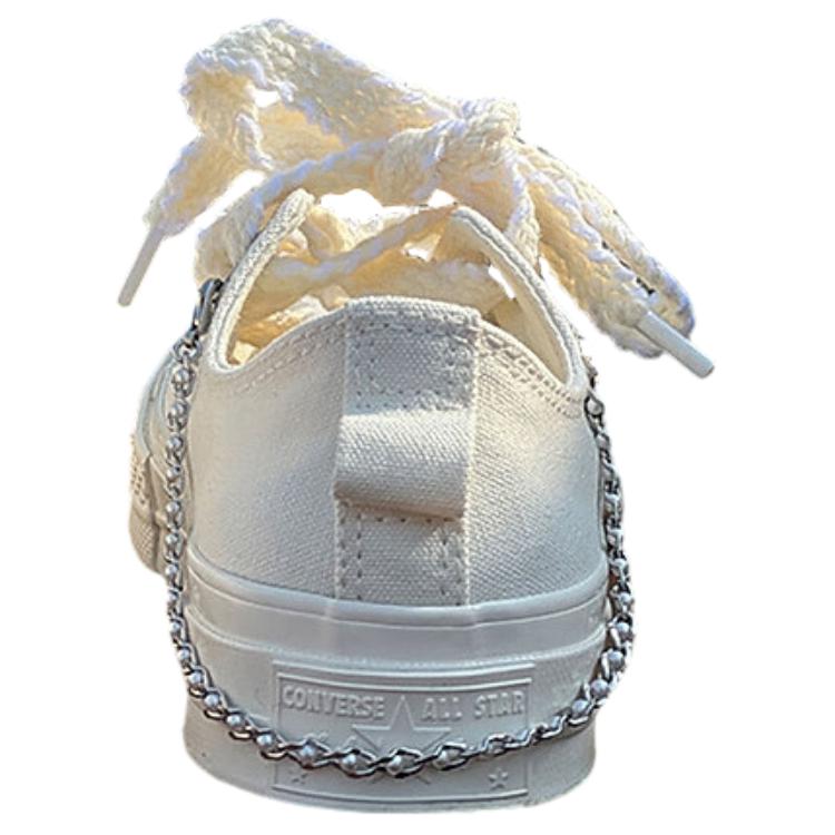 Converse Chuck Taylor Soft Comfortable Non-Slip Durable Low-Top Skate Shoes Unisex Sneakers White A11971C