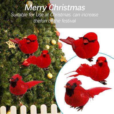 10pc Fake Birds Artificial Feather Foam Wedding Decor Christmas TreeVenue Orname