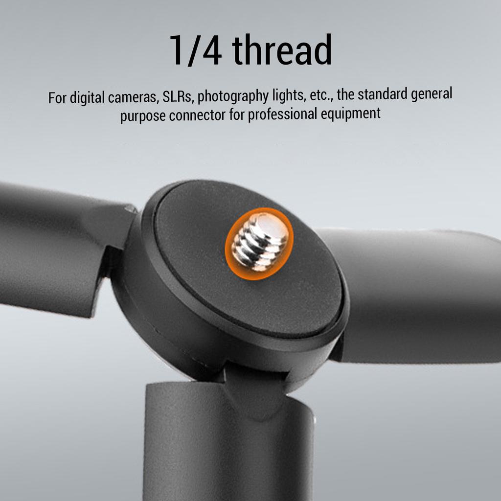 Action Camera Tabletop Tripod Foldable Black Strong Load Capacity Camera Portable Stand 1/4 inch Thread for POCKET 3 for X4 X5