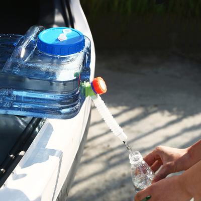 5.5L/10L Driving Water Tank Container PC with Faucet Camping Car Water Container Water Storage Bucket for Picnic Travel Driving