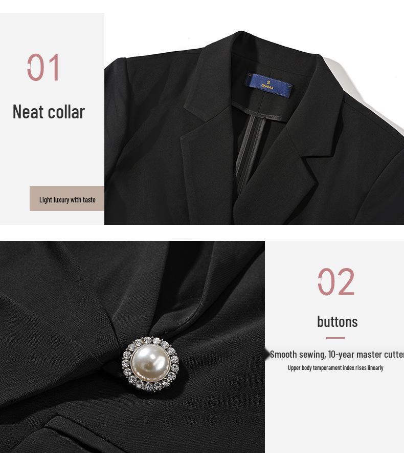 Women's White Professional Summer Suit Set for Beautician or Salon Manager