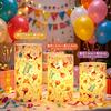 Print new HAPPY replaceable pattern luminous ornament candle 7.5 electronic candle