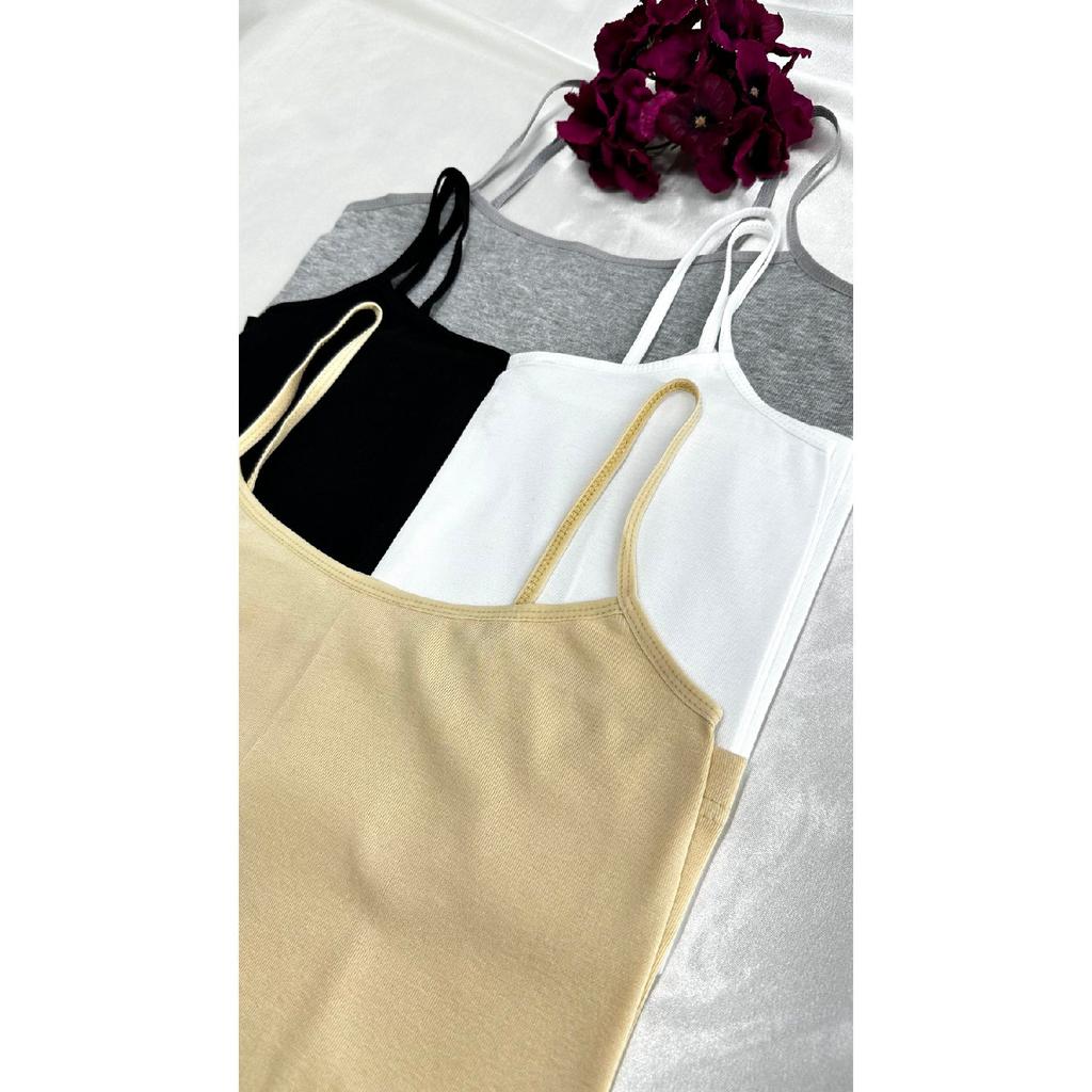 Women's Lycra 4-piece Rope Strap Basic Black White Skin Gray Economical Women's Athlete