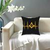Heartbeat Freemason Throw Pillow Cover Cushions for Sofa Masonic Mason Fashion Cushion Covers