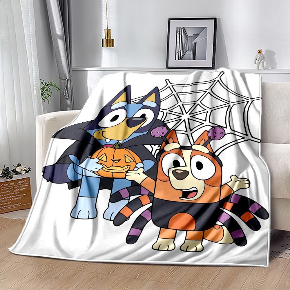 Halloween Costume Parade Blanket Durable Comfort Perfect for Bedding Seaside Couch Four Seasons Universal Warmthful Decor
