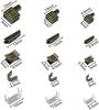 10/24/123Pcs Metal Zipper Head Sliders Retainer Insertion Pin Zipper Top Stopper Ends for Coat Jacket Clothes Repair Kit