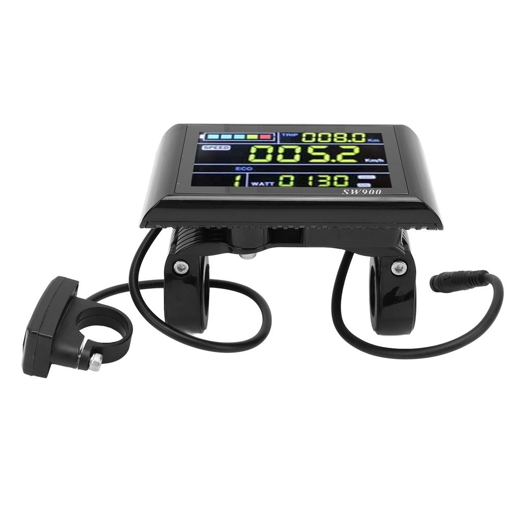 Electric Bike Panel LCD Display Control 6P Water Proof Meter 24V 36V 48V 60V Universal SW900