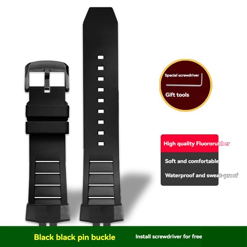 Pour Casio G-SHOCK black knight 3506 GBD-200-1/GBD-200SM bracelet de montre de sport étanche en caoutchouc fluoré modifié accessoire