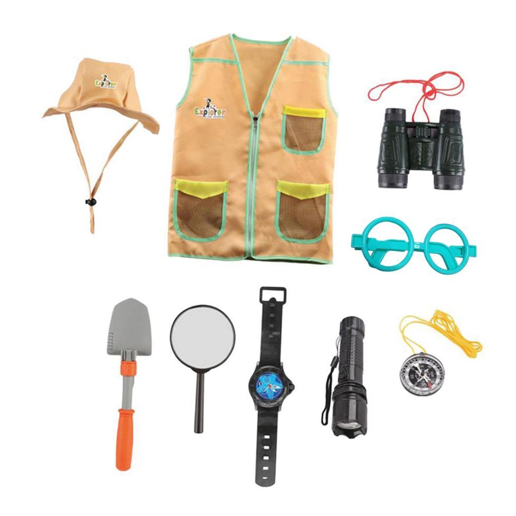 Kids Outdoor Adventure Kits, Pretend Play Costume, Dress up for 3-7 Years Old