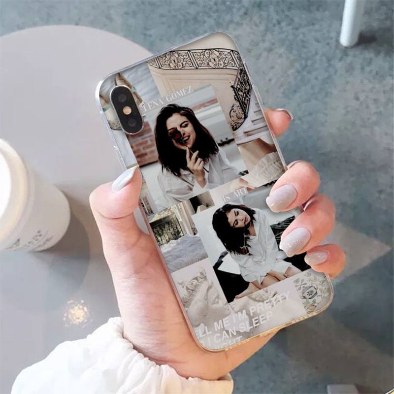 

Yinuoda Selena Gomez Phone Case for iPhone 11 12 13 mini pro XS MAX 8 7 6 6S Plus X 5S SE 2020 XR case iphone 7 or 8