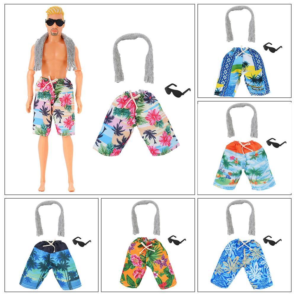 Set NK1 30CM Pantaloncini da Bambola Principe Outfit Casual Costumi da Bagno da Spiaggia Per Bambole Uomo da 12 pollici Abbigliamento Accessori Giocattolo Regalo JJ