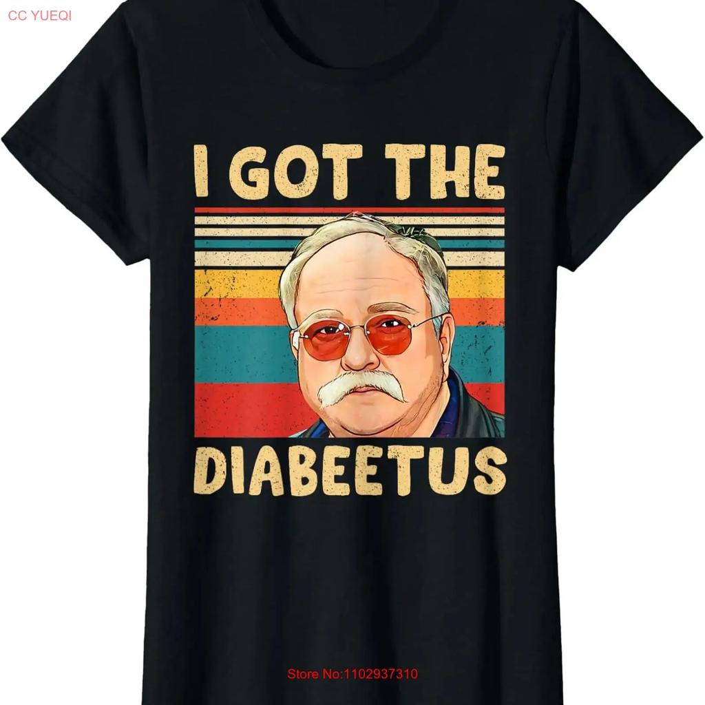 Retro I Got The Diabeetus Funny Pancreas Diabetes Ladies Crewneck T Shirt Vintage Soft Streetwear Comfortable Casual