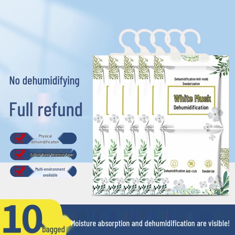 Pungă dezumidificator absorbant de umiditate agățabilă: Anti-Mucegai, Umiditate & Absorbție Apă pentru Dormitoare & Dulapuri