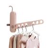 Portable Foldable Multi-Hole Clothes Hanger for Travel and Business Trips