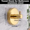 Bathroom Suction Cup Towel Hooks Set of 4 Metal Hanging Cups for Shower Robe Sponge and Mirror Tile Mounting in Humid Rooms for Daily Use