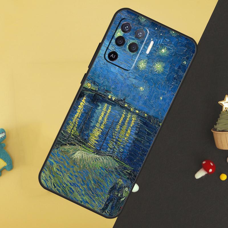 Van Gogh Art Oil Painting For OPPO A79 A58 A78 A98 A53S A57S A54S A74 A94 A17 A77 A5 A9 A96 A76 A16 A52 A72 A15 Case