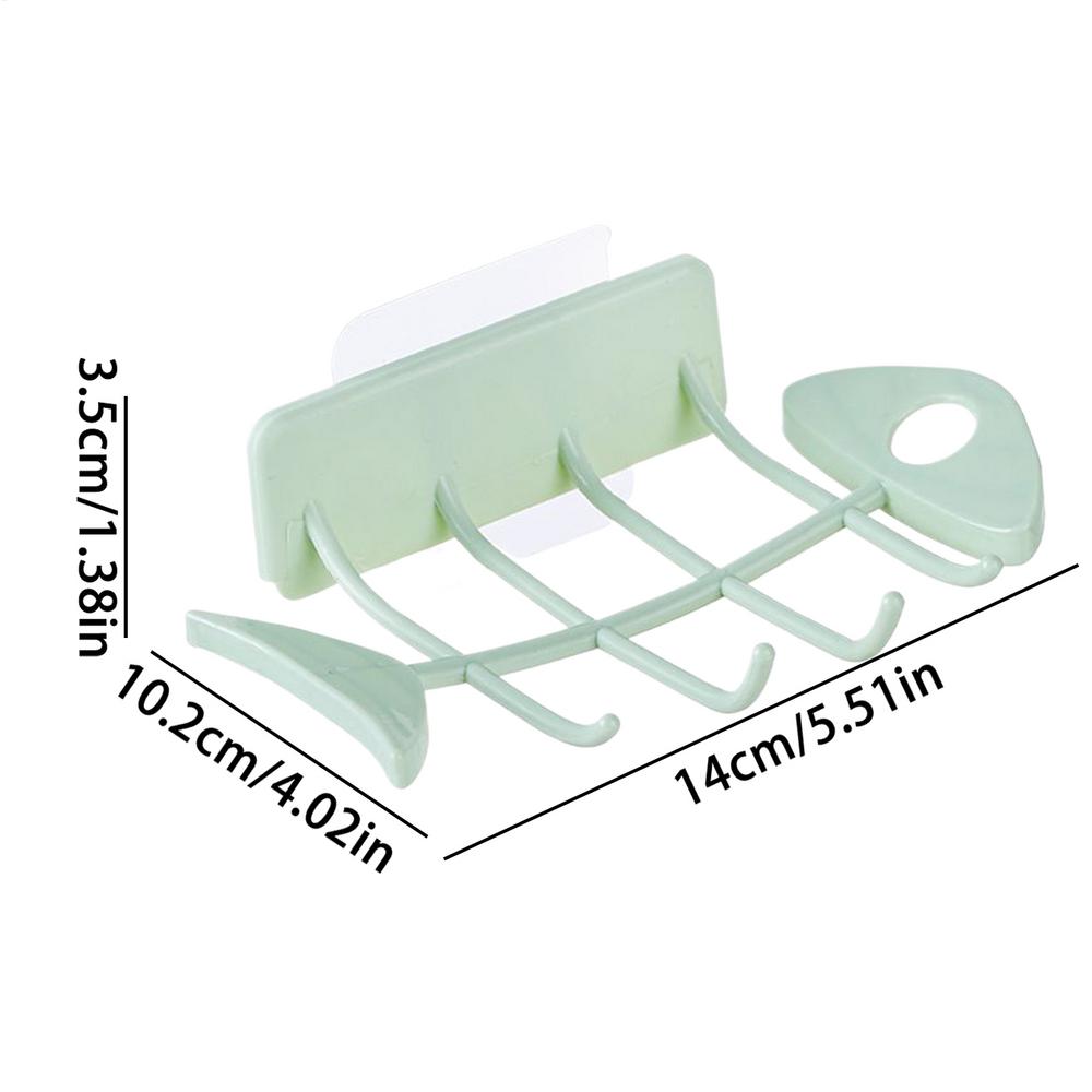 Shower Wall Soap Holder Soap Dish for Shower Wall No Drill Bathroom Rack Self Draining Soap Tray Dish Box Holder Storage Rack