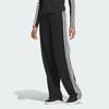 adidas FW24 Knit Joggers 3-Stripes Series Lace-Up Retro Sports Straight-Leg Casual Pants Women Bottoms Black JN0762