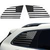 Carbon Fiber Rear Window Decor Trim Decals For Jeep Grand Cherokee 11+ USA Flag