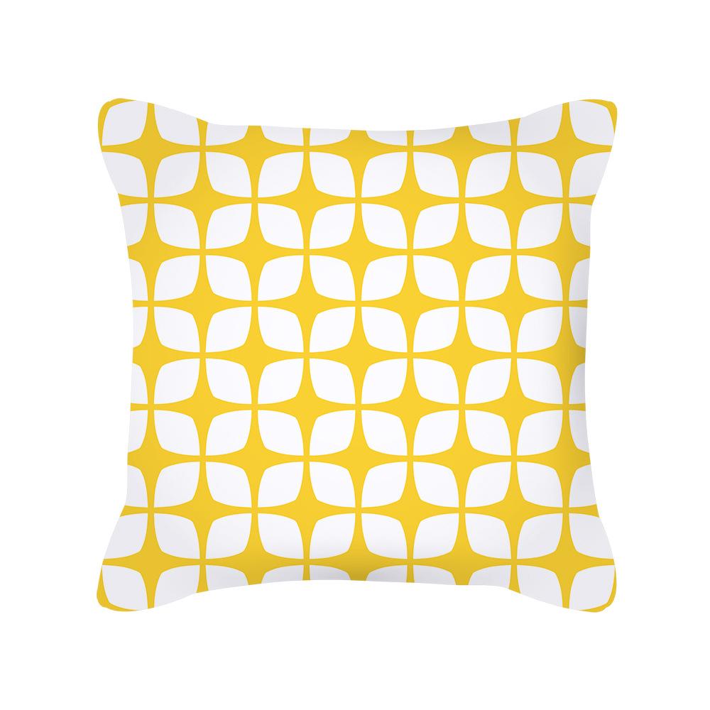 Modern Simple Geometric Pillow Nordic Style Peach Skin Bedside Cushion Cover Waist Pillow Cover New Home