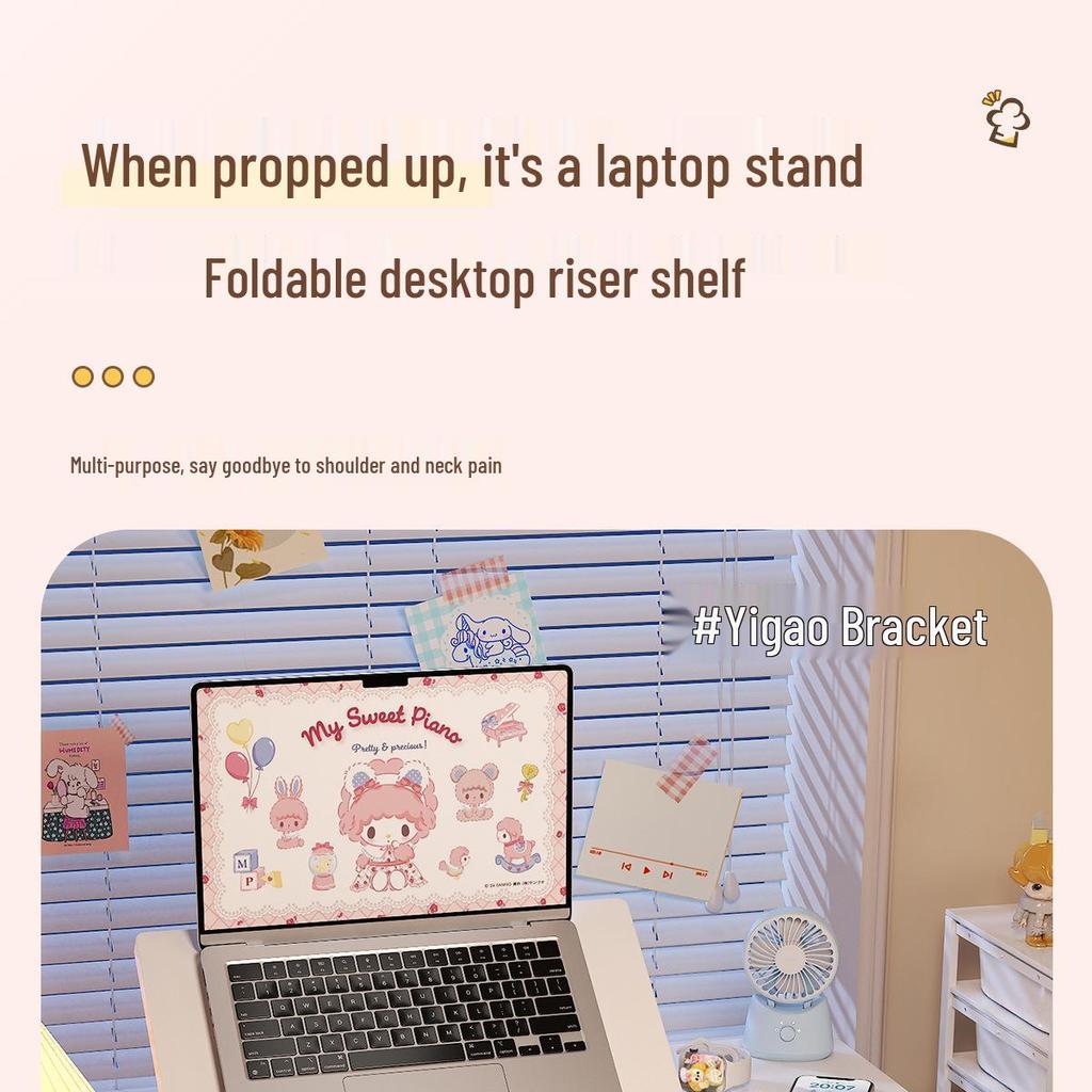 Adjustable Laptop & Tablet Stand Holder with Storage Rack