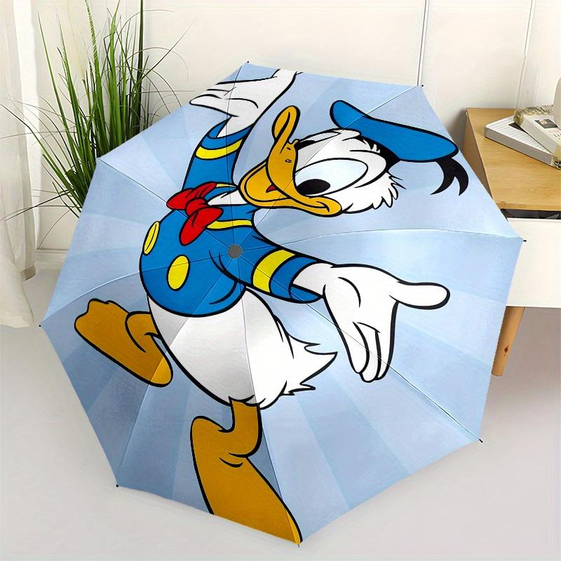

Donald Duck, Cartoon Character Automatic Opening and Closing Umbrella, Compact Travel Umbrella, Lightweight and Portable, Suitable for Beach