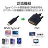 Elecom USB C Conversion Cable 1m To DVI 24pin Mirroring with iPhone MacBook iPad Black Type-C 1920×1080px/60Hz Multi-Display [Compatible Android,