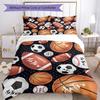 Soccer Bedding Set Breathable Duvet Cover with Pillowcases Decorative Bed Linen for Bedroom Home Decoration Birthday Gift