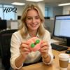Anxiety Relief Stress Ball Soft Snow Peach Slow-Rising Squeeze Toy Realistic Fruit-Shaped PU Fidget Sensory for Novelty Decompression Gadget